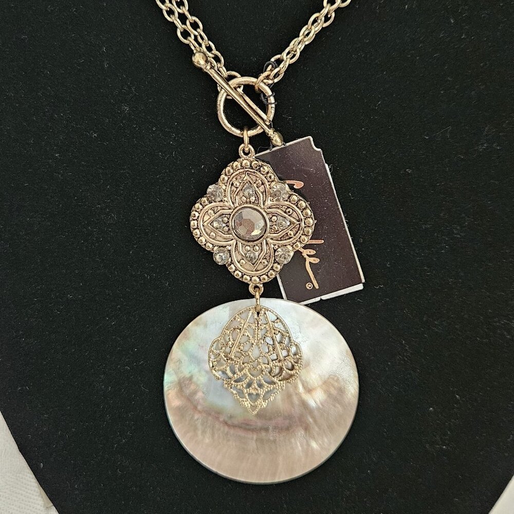 Cookie Lee Gold Shell Necklace